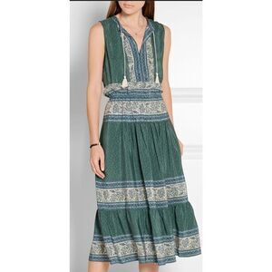 NWOT Sea New York 100% silk Green Sabine midi dress, Sz 4,  $425 B18